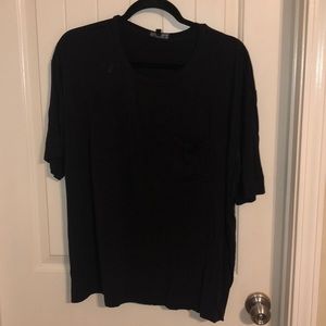 Black Washed Pocket Tee by POL